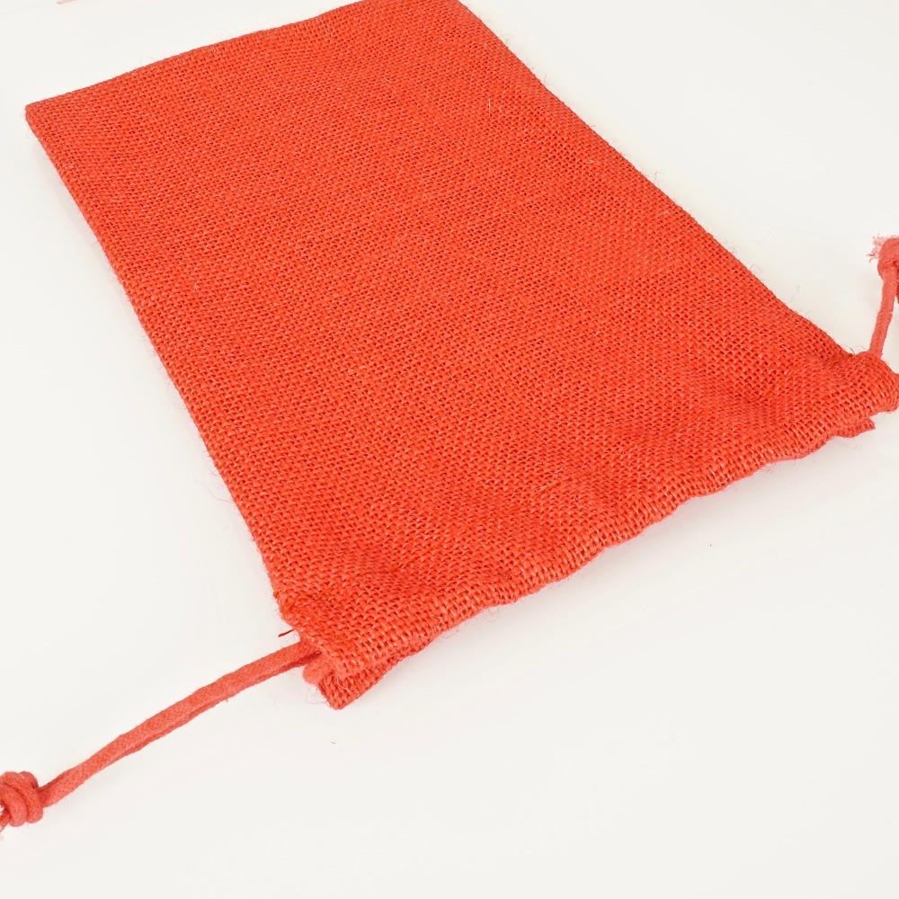 Jutesäckchen aus Jute, rot, JP1415SR von Jute statt Plastik